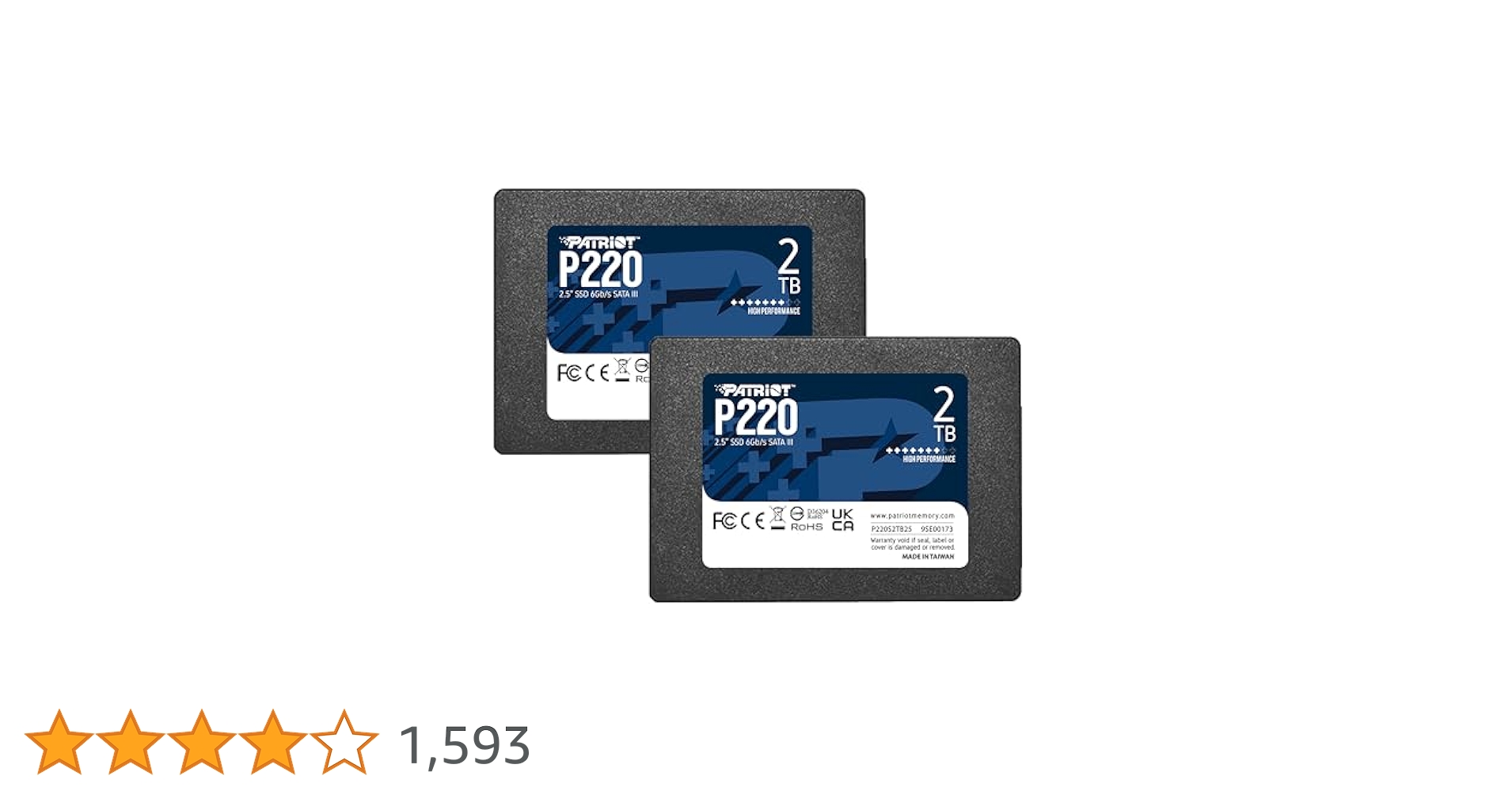 Amazon | Patriot Memory P220 2TB 内蔵SSD 2パック - SATA 3