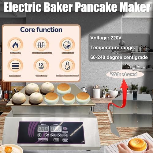 Japanese Souffle Pancake Maker, Versatile Electric Griddle for Dorayaki & Takoyaki, Double Head Cooking Appliance for Fluffy Pancakes & Delicious Treats