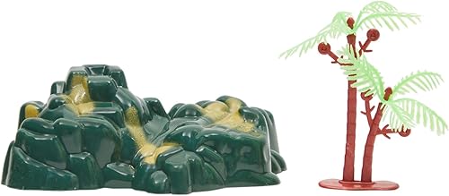 Miniatura 8 de BLUE PANDA Juego de 300 figuras de acción del ejército con bolsa con cremallera, soldados de plástico rojo, plateado, bronceado y verde con tanques,