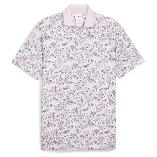 Polo floral X Ap haut de gamme en tissu technique respirant