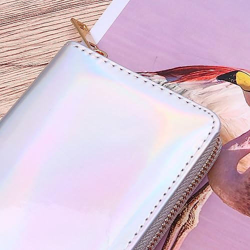 TENDYCOCO 2pcs Zippered Leather Tote Purse Mini Handbag Coin Purses for Women Zip Wallet Female Clutch Bag Travel Small Yiwu4