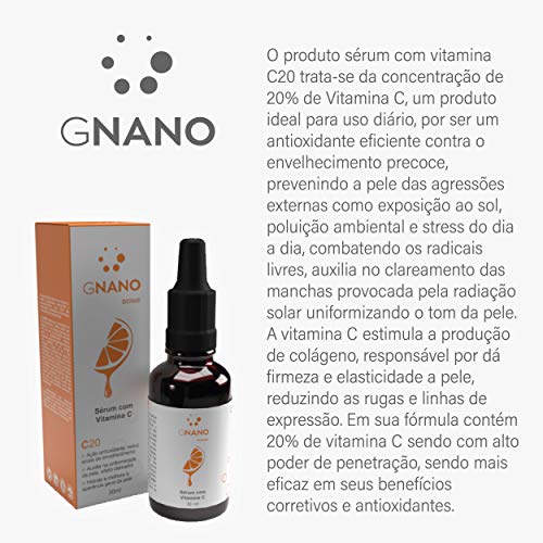 Sérum com Vitamina C, Gnano