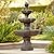 Ravenna Italian Outdoor Floor Bubbler Fountain and Waterfalls 43" High 3 Tiered Cascading for Garden Patio Backyard Deck Home Lawn Porch House Relaxation Exterior Balcony - John Timberland