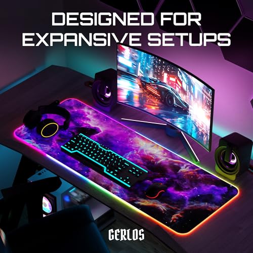 Gerlos RGB Large Gaming Mouse Pad