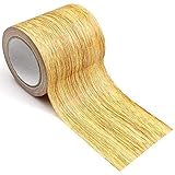 Diseño único: la apariencia de nuestra cinta está diseñada con patrón de grano de madera, el patrón es realista y hermoso.
