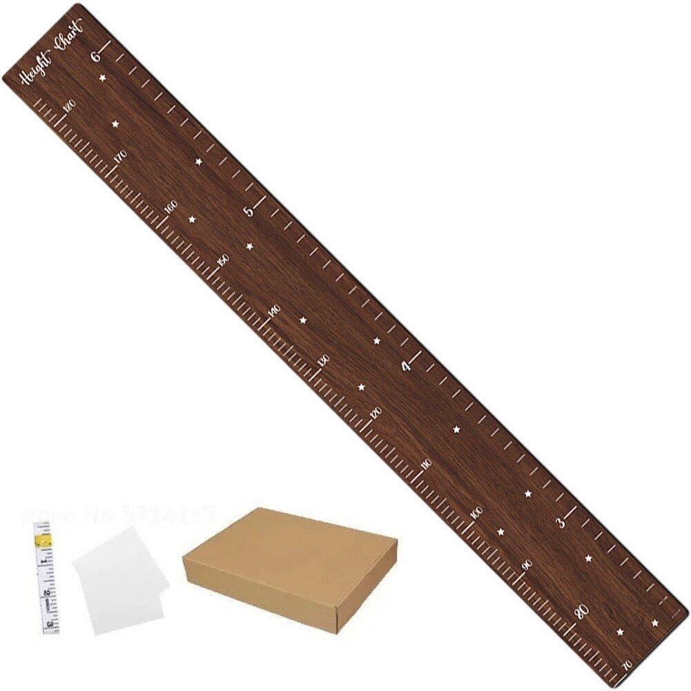 Regla de Madera para medir la Altura de los niños, medidor de Altura Duradero para decoración de Habitaciones, medidor de Pared, Adhesivo de medición