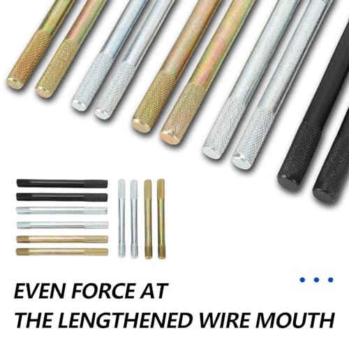 10-TLG Reifen Montagehilfe, Radmontagehilfe Edelstahl Radmontagehilfe Satz Montagehilfe Autoreifen Reifenreparaturwerkzeuge 2PCS M15x1.25/M12x1.5/M12x1.25/M14x1.5/M14x1.25 Universal Radmontagewerkzeug