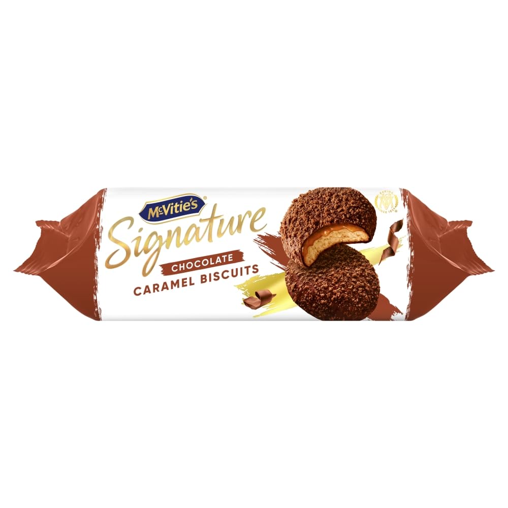 McVitie's Signature Chocolate Caramel Biscuits, 162 g (Pack of 1)
