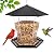 CHILDLION Bird Feeder for Outdoors Hanging,Black Hanging Wild Bird Feeders for Blue Bird, Cardinals, Finches,Wild Birds Seed Feeder, As Gift for Bird Lovers