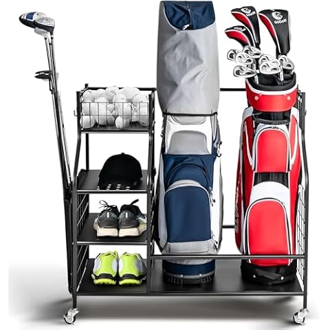 GYMAX Extra Large Golf Storage Rack Cover