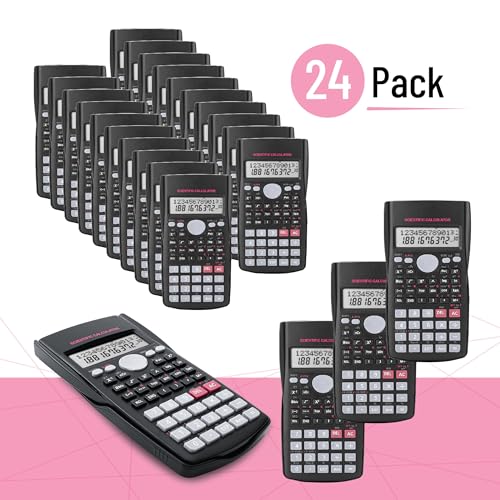 Image of Mr. Pen- Scientific Calculators Bulk, 24 Pack, 2 Line, 240 Functions | 12 Digit Math Calculator Scientific with Protective Hardcover