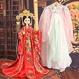 Poupée chinoise : La robe en soie de haute qualité et les accessoires de coiffure raffinés de cette poupée soulignent son style unique. Ses articulations soigneusement conçues lui permettent une grande liberté de mouvement, tandis que son élégant hanfu, son maquillage et ses traits expressifs captivent immédiatement le regard.