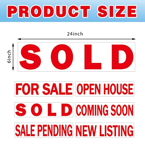 Juexica Six Piece Real Estate Sign Rider Set #TOP24