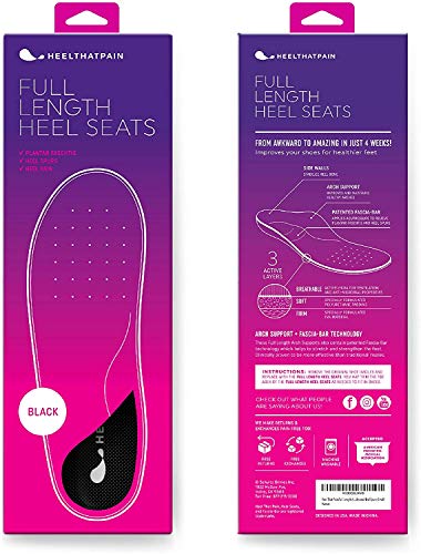 Heel That Pain Plantar Fasciitis Insoles | Full Length Heel Seats Foot Orthotic Inserts with Arch Support for Treating Heel Pain and Heel Spurs | Patented, Clinically Proven, 100% Guaranteed (Large)
