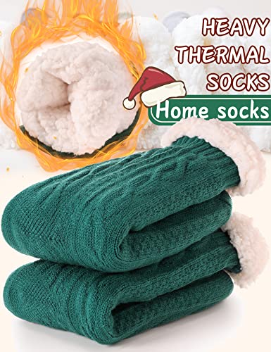 Image of EBMORE Women Slipper Fuzzy Socks Fluffy Cozy Cabin Warm Winter Soft Thick Comfy Fleece Non Slip Home Socks