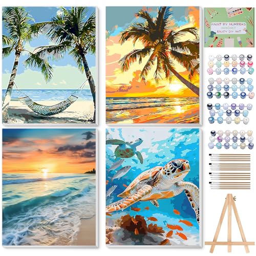 Ninonly Paint by Numbers Kit for Adults with Framed Canvas,