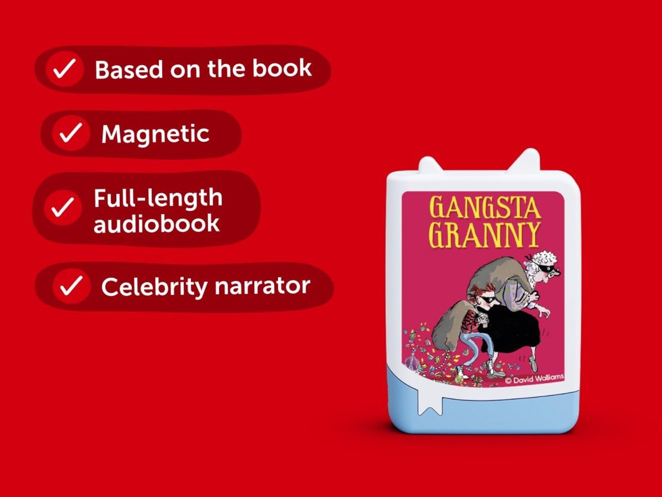 tonies David Walliams Gangsta Granny Audiobook Pocket Tonie, for use with Toniebox - Image 3
