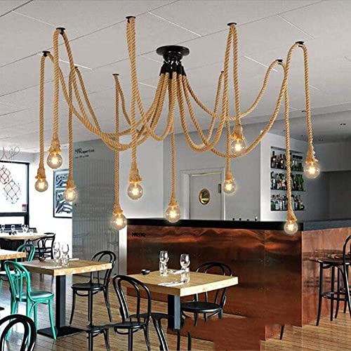 Corde de chanvre luminaire E27 pour remplacer un éclairage trop blafard