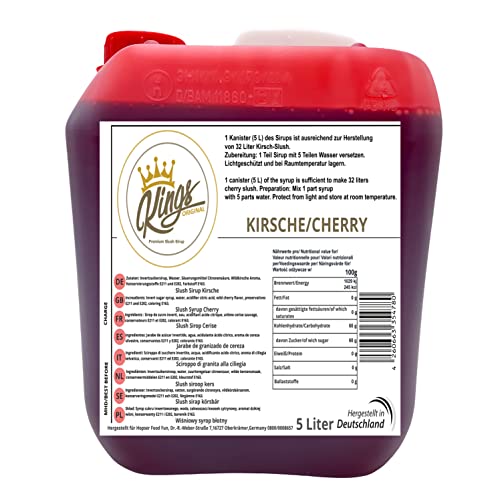 Kings Premium Slush Sirup 5 Liter Geschmack Kirsche
