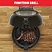 Tefal ActiFry & Grill Genius Heißluftfritteuse, inkl. Grillrost, automatischer Rührarm, 9 aut. Kochprogramme, Kapazität 1,2 kg, gesundes Frittieren ohne Öl, digitales Rezeptbuch, schwarz, FZ7758