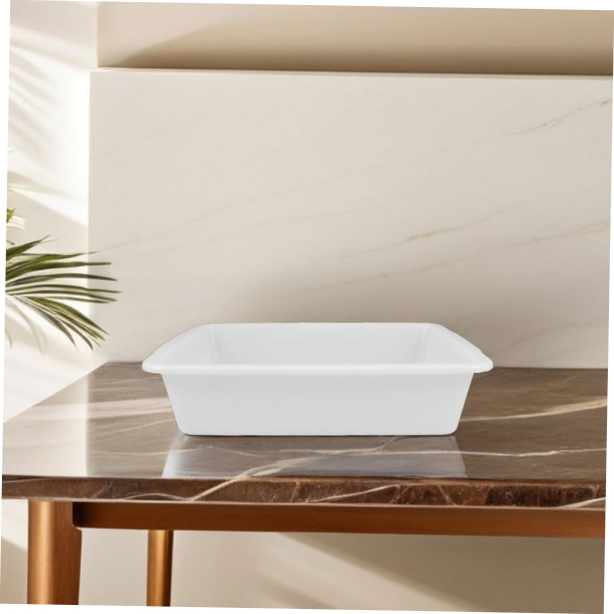 PartyKindom Plateau de Rangement Chimique en Plastique Lot de 2 Plateaux Rectangulaires Blanc, Organise Les Outils de Laboratoire pour Laboratoire pour Expériences Scientifiques