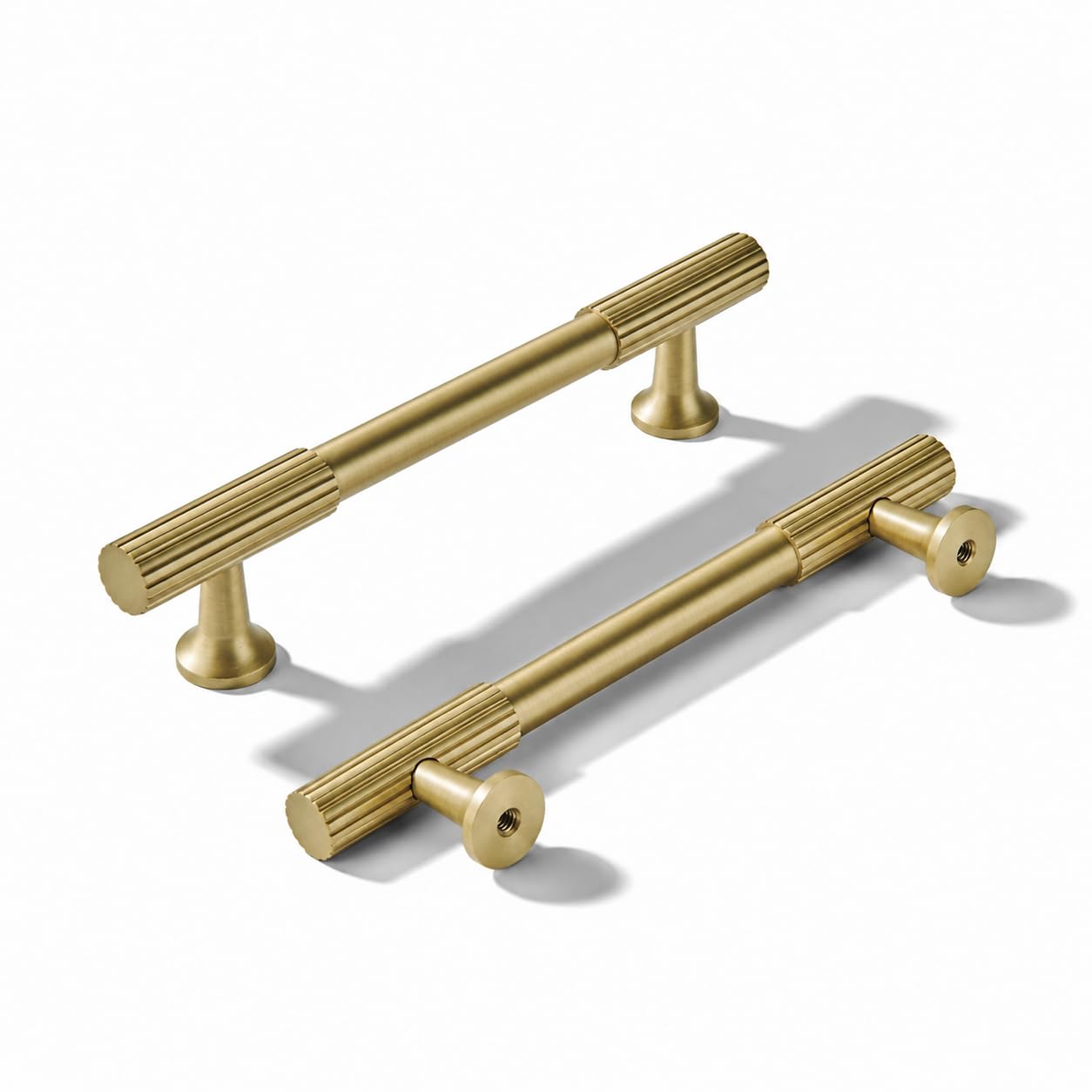 brushed brass 3 in (76mm) CTC cabinet pulls product photo