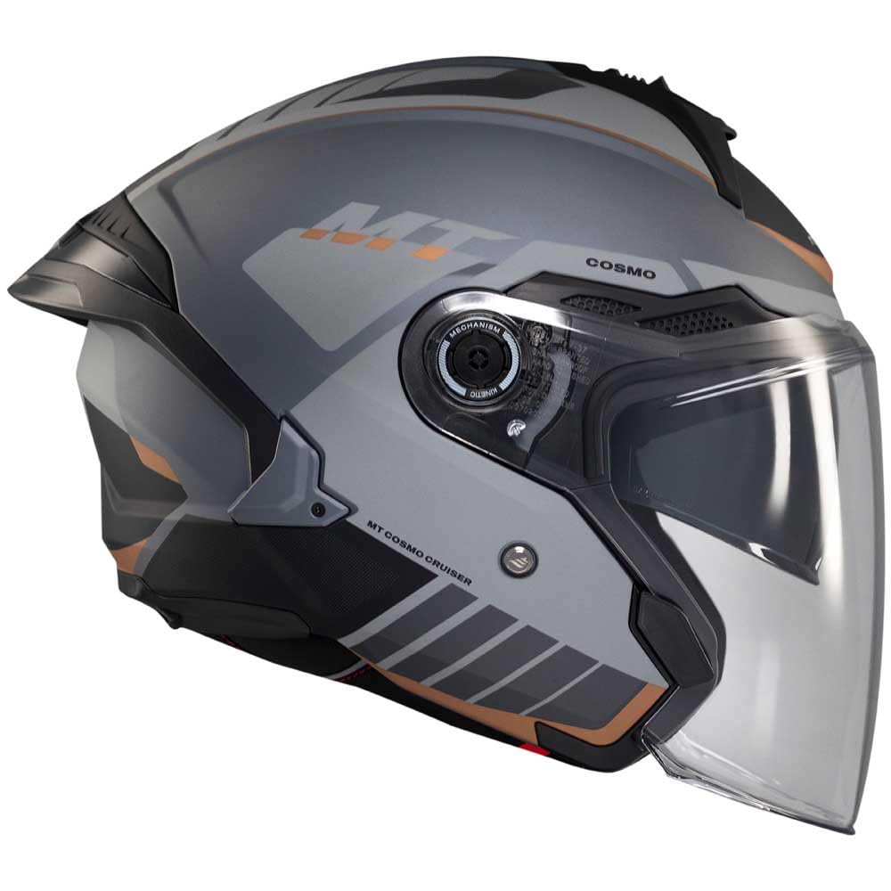MT Helmets Cosmo SV – Casco Moto Jet Sport con Visor Solar Retráctil, Pantalla de Extracción Rápida Patentada, Interior Lavable y Preparado para Intercomunicador UCS | Homologado ECE 22.06 & DOT