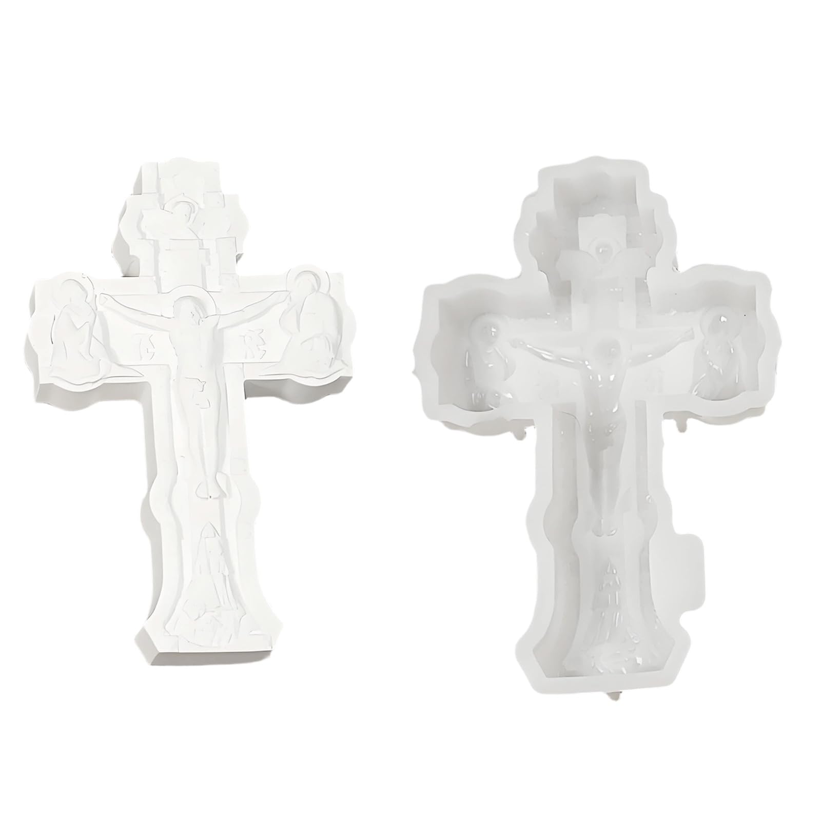 Shntig Beginner Friendly Silicone Crosses for Soap Craft for Gift Easy Use