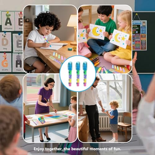 6 bunte Radiergummis in Bleistiftform, stapelbare Kinderradiergummis zum Lernen, Zeichnen, Schreiben, Geburtstagsgeschenke, Bürobedarf