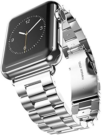 HOCO. ARTLU® Cinturino Apple Watch, Acciaio Inox Cinturino Braccialetto per  Apple Watch Strap Watch Band Orologio Strap Bracelet con Fibbia di Metallo per  Apple Watch (42mm Argento) : Amazon.it: Elettronica