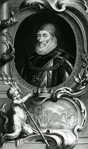 Pintura sobre lienzo de Charles Howard de Jacobus Houbraken, reproducción artística premium 60x90