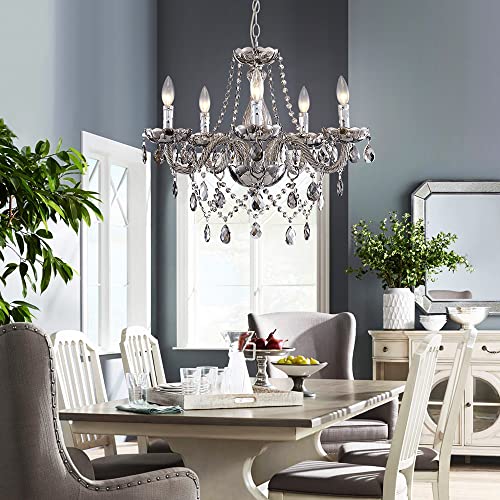 Sm Saint Mossi Saint Mossi 5 Light Modern K9 Crystal Chandelier thumb #7