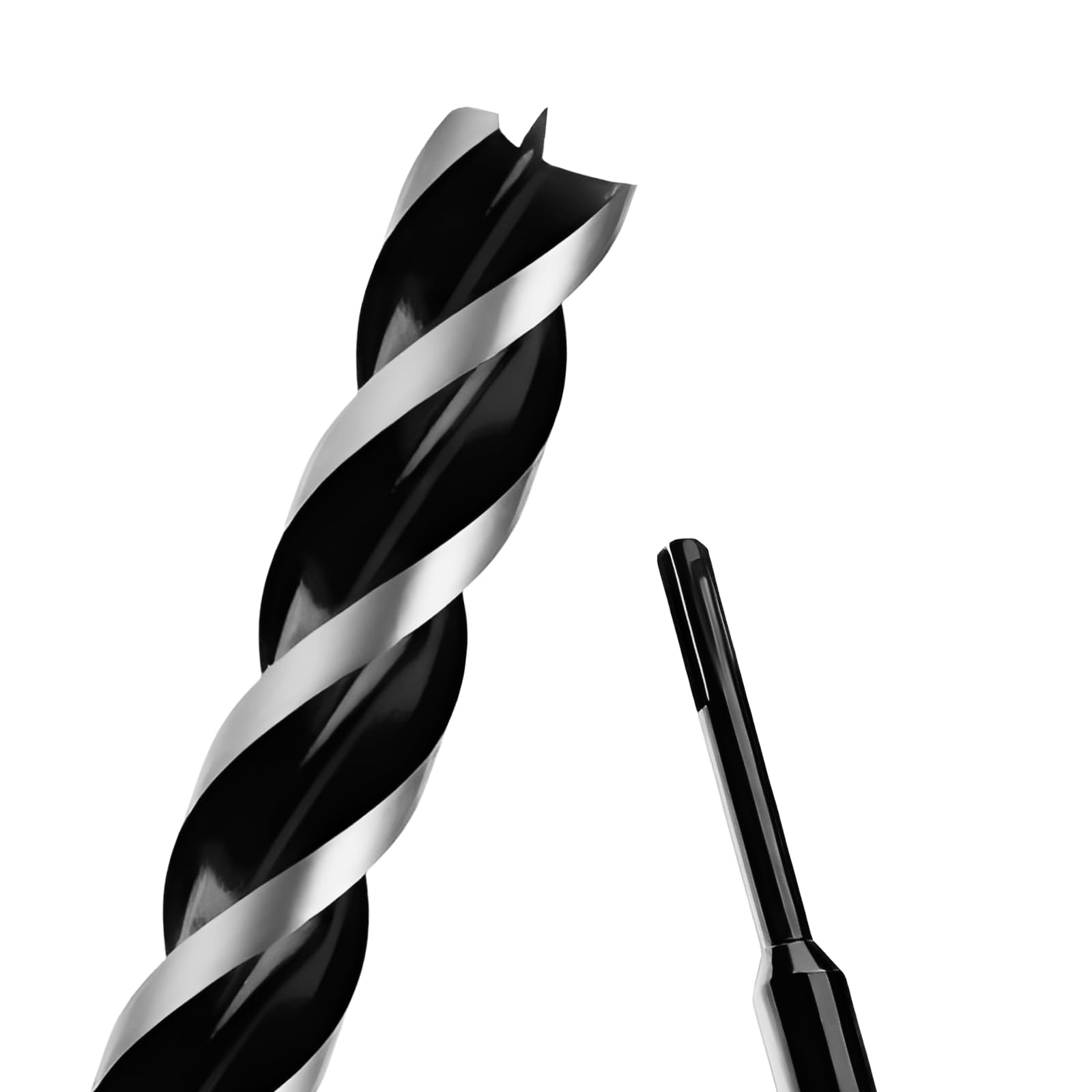 Photo 1 of 1-1/2" x 24" Auger Drill Bit with SDS Plus Shank for Wood,Tri Flute Ship Auger Long Drill Bit for Soft and Hard Wood,Tree Stump,Plastic,Drywall and Composite Materials