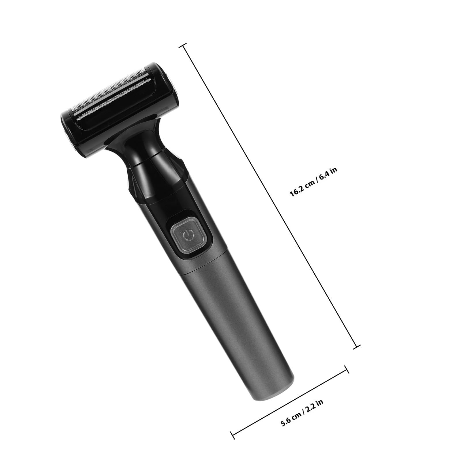 Depilatore Elettrico Donna 2 in 1, Rasoio Corpo Nero Leggero