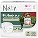 Naty BioEmbrace Baby Windeln für Neugeborene, Größe 2 (3–6 kg), 33 Stück
