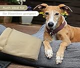 KiGATEX Polar-Fleecedecke – 130 x 160 cm – Oeko-TEX Standard 100 Zertifiziert – Kuschelige Fleece-Decke für innen & außen – Pflegeleicht als Sofa-, Sommer-, Hunde- oder Tagesdecke – Silber