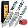 KEENZO-Damascus-chef-knife-set-3-pcsProfessional-kitchen-knives-setChefSantokuUtility-Knives-3pcskitchen-knife-setJapanese-hand-forged-VG-10-steel-cooking-knife-set KEENZO Damascus chef knife set 3 pcs,Professional kitchen knives,Chef+Santoku+Utility Knives 3pcs,kitchen knife set,Japanese hand forged VG-10 steel cooking knife set