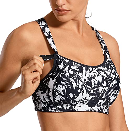 SYROKAN Mujer Sujetador Deportivo Alto Impacto de Copa Moldeado sin Anillo...