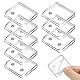 8 Stück Duschvorhang-Clips Selbstklebende Dusch-Spritzschutz Clip Transparente Vorhang Clip Winddichte Vorhang Klammern Badezimmer Gardinenhalter Vorhang Clips für Dusche Verschütten