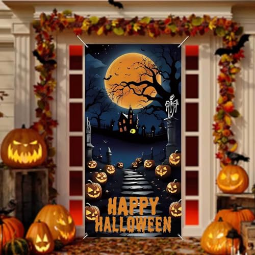 Zliisang Creepy Night Backdrop