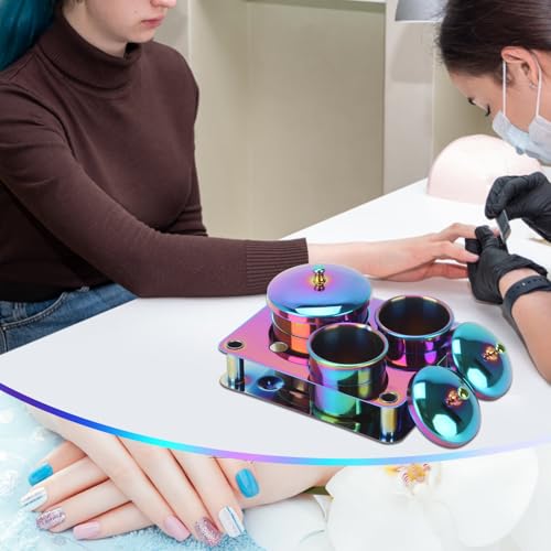 3 Piezas Equipos para Arte de Uñas Acero Inoxidable miniatura 5