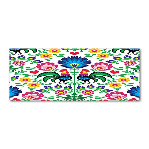 Crédence de cuisine 125x50cm dosseret en verre trempé fond de hotte splashback multicolore