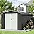 HOGYME 8 x 12 FT Outdoor Storage Shed, Large Metal Tool Sheds with Updated Frame Structure and Lockable Doors, Garden Shed for Backyard Garden Patio Lawn, Grey