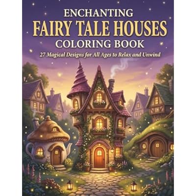 Enchanting Fairy Tale Houses Coloring Book: 27 Magical Designs for All Ages to Relax and Unwind!