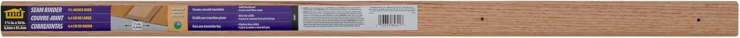 M-D Building Products 85621 1-3/4 in. X 36 in. Unfinished Hardwood Seam Binder w/Screws