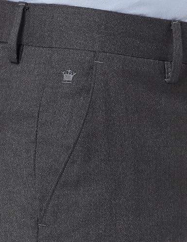 Image of Louis Philippe Men's Regular Fit Mid Rise Pants
