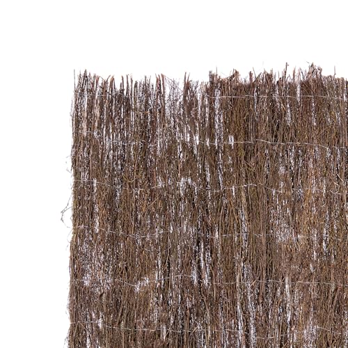 Cercado Brezo de Seguridad. 5 x 2m. Rollo Brezo de Ocultación Total en Jardín y Balcón. Vallas de Seguridad para Exterior e Interior, Ligera, Resistente y Duradera. Funda Incluida