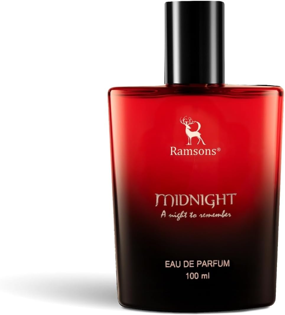 Ramsons - MIDNIGHT Eau De Parfum | 100 ML | Perfume For Men | TN - Lavender, Mint, Green, Camphor, Lemongrass | MN - Cumin, Aniseed, Rose, Jasmine | BN - Oakmoss, Patchouli, Musk, Amber