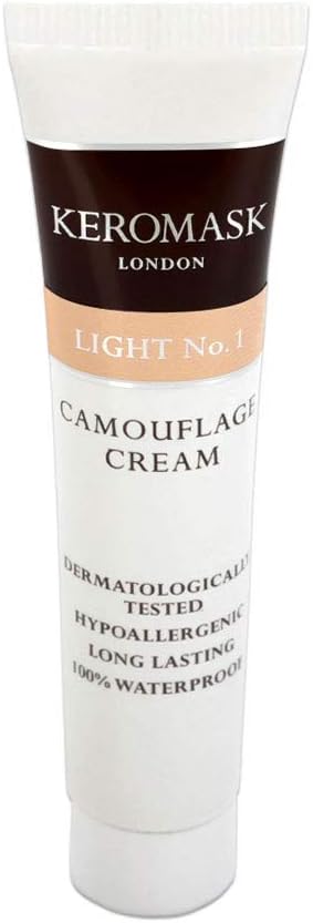 Full Coverage Concealer | LIGHT No 1 |Camouflage Makeup | Waterproof Concealer | Hypoallergenic | Vitiligo, Tattoo, Rosacea, Tattoo Cover | 24 Shades | 15ml