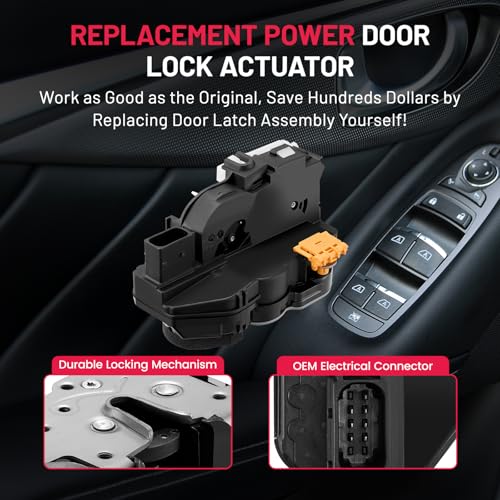 Image of SYERAL Door Latch Lock Actuator FL Front Left Driver Side Latch Motor Compatible with Chevy 1999-2000 Silverado 1500 2500, Compatible with GMC Sierra 1500 2500, Yukon XL 1500 2500 Replaces 931-208